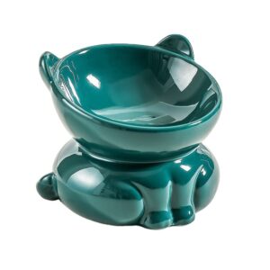 Comedouro elevado de Cerâmica estilo Gatinho para Gatos - 270 ml - Modelo Vicenzo